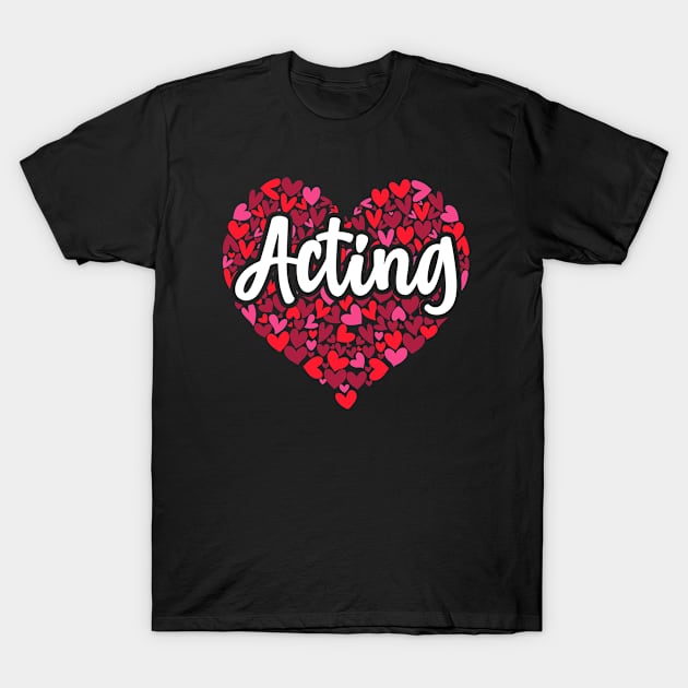 funny heart acting T-Shirt by Uni0horse